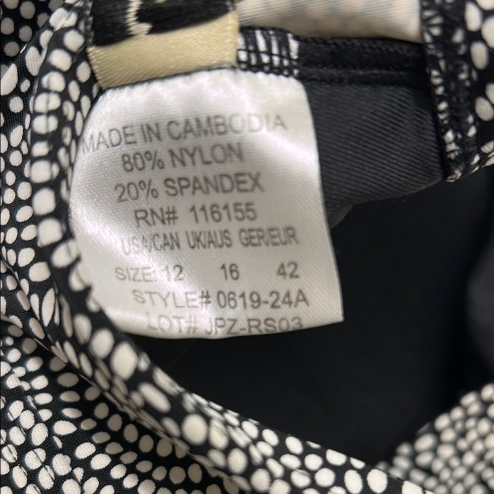 Alisha Levine Black and White Bathing Suit - 12 - Picture 5 of 10